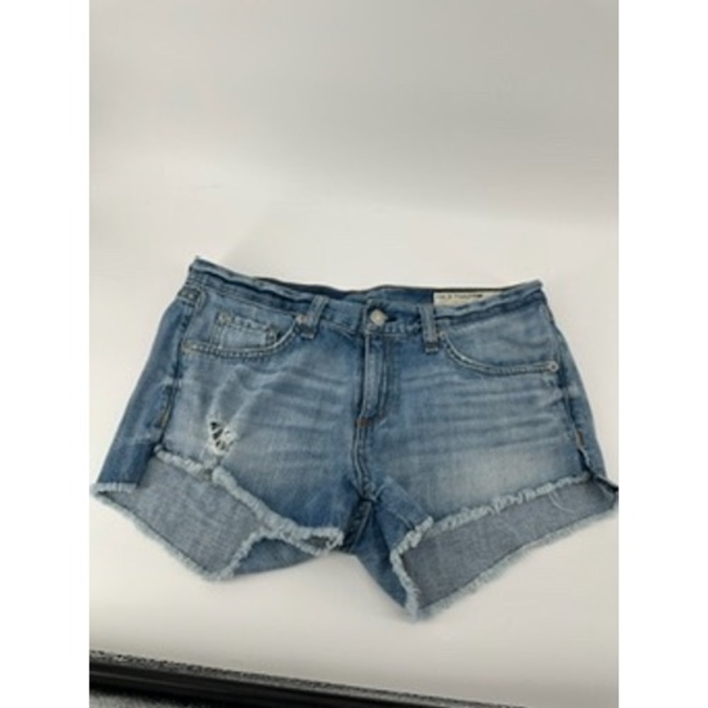 Rag & Bone‎ Chesapeake Denim Shorts Womens 26 Distressed Frayed Hem